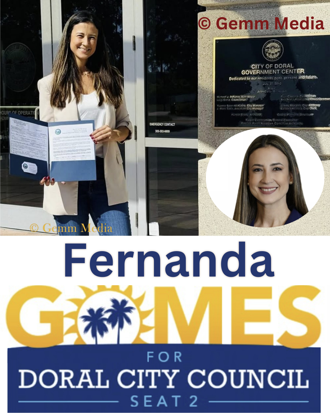 Fernanda Gomes, Candidate for Chair 2 on the Doral City Council 
