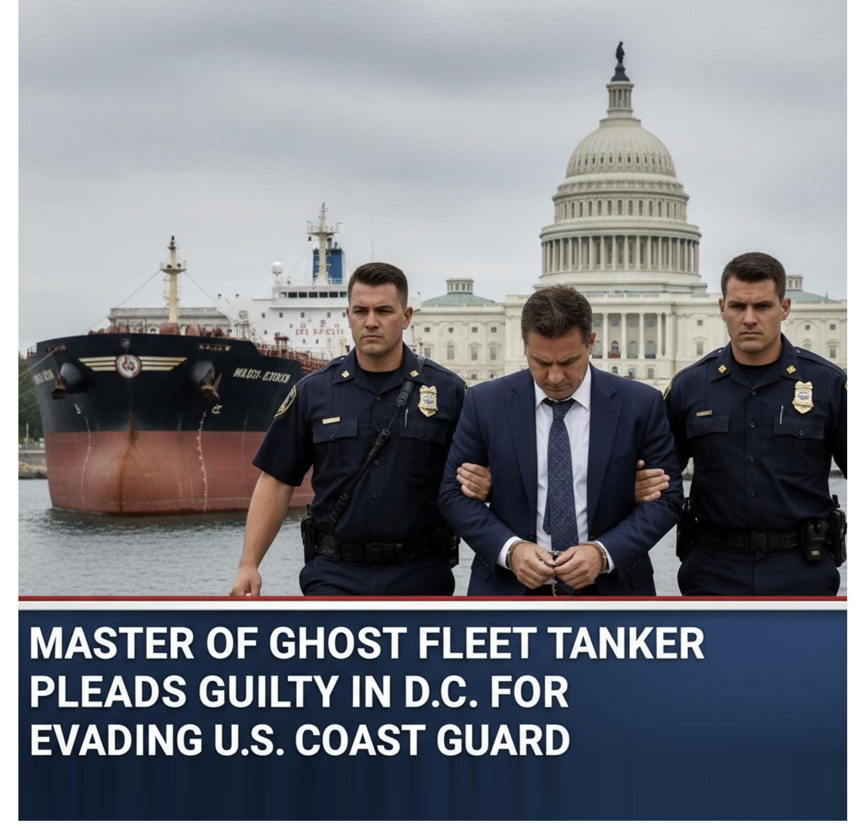 Master of Ghost Fleet Tanker Pleads Guilty in D.C. for Evading U.S. Coast Guard During Weeks-Long Pursuit