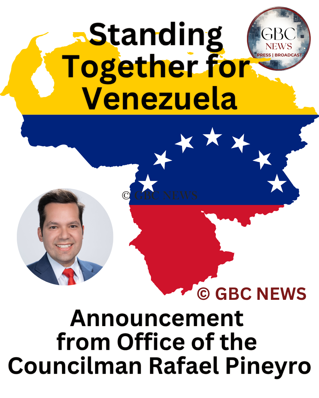 Announcement from Office of the Councilman Rafael Pineyro