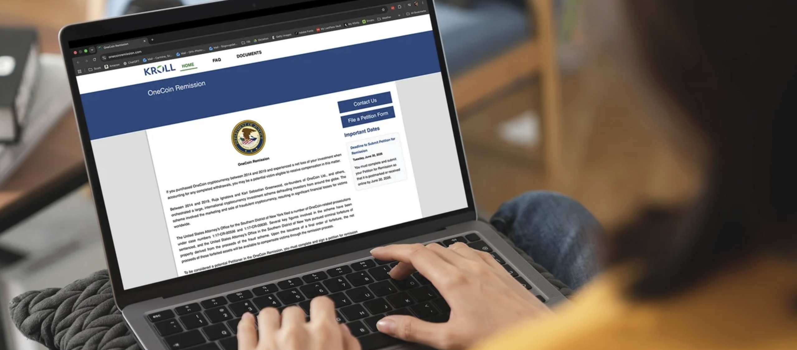 Compensation for Victims of OneCoin’s Cryptocurrency Investment Fraud