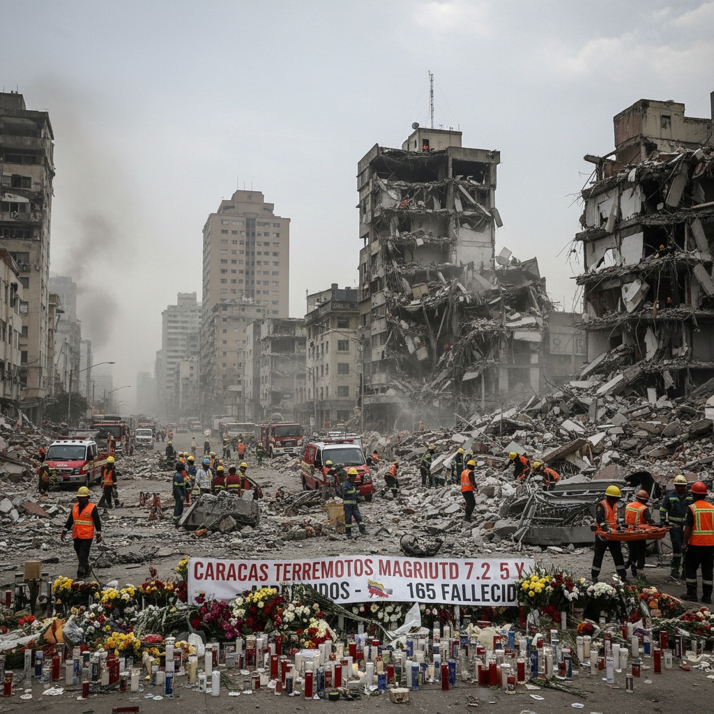 Two Consecutive Earthquakes of Magnitude 7.2 and 7.5 Struck Caracas, Killing More than 165 People and Injuring Nearly 1,000.