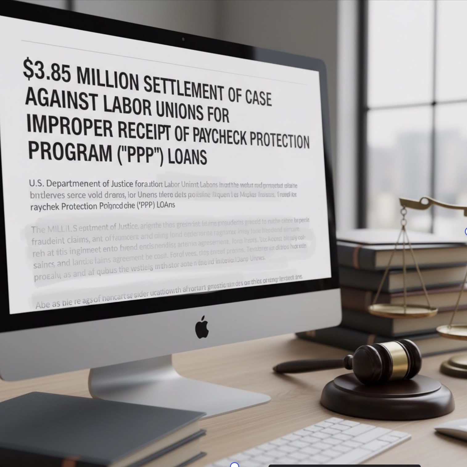 $3.85 Million Settlement Of Case Against Labor Unions For Improper Receipt Of Paycheck Protection Program (“PPP”) Loans