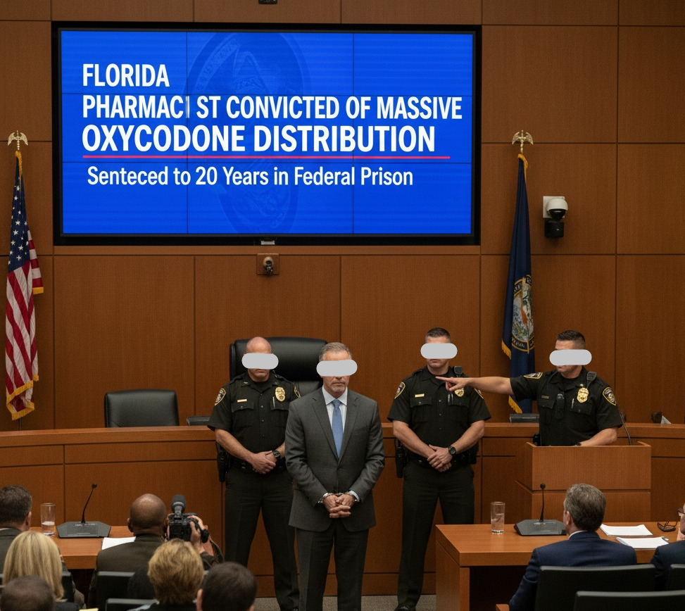 Florida Pharmacist Convicted of Massive Oxycodone Distribution Conspiracy