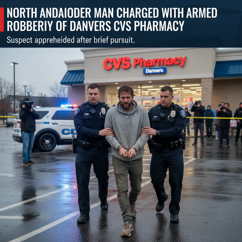 North Andover Man Charged with Armed Robbery of Danvers CVS Pharmacy