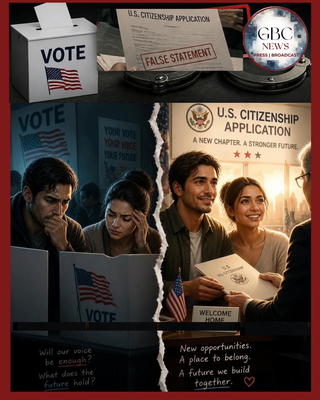 Man and Woman Non-Citizens Charged with Illegally Voting in Federal Election and Making False Statements While Applying for U.S. Citizenship