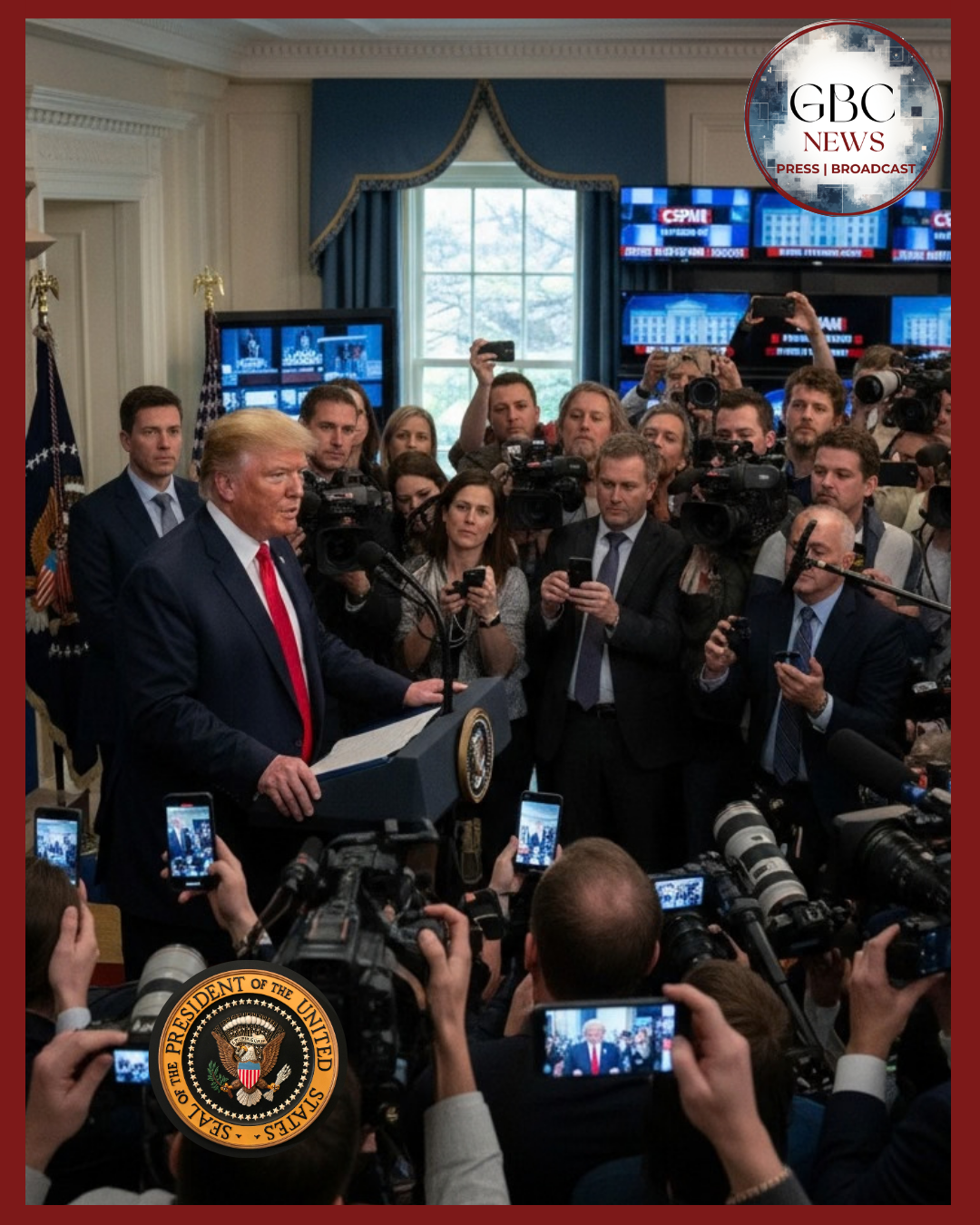 President Donald Trump Banned Three Major News Outlets, CNN, MS NOW, and Politico, from the White House